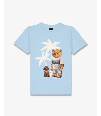 Honeygang T-SHIRT HONEYGANG CLXV PALMS LIGHT BLUE