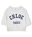 Chloe Sweatshirt Wit met Blauwe Letters