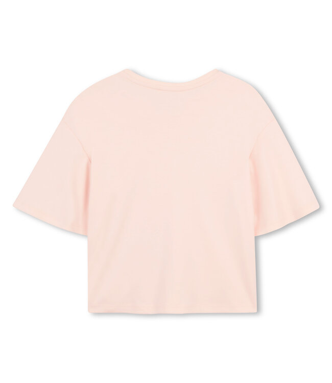 Chloe T-Shirt Chloe sierletters Lichtroze