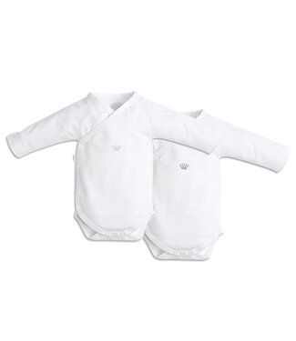 First 2 PACK ROMPERS LANGE MOUWEN ROZE