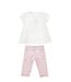 Monnalisa Baby 2 Delige set T-Shirt met Legging roze met bloemen