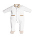 First FIRST®SIGNATURE ROMPERSUIT WIT/BEIGE