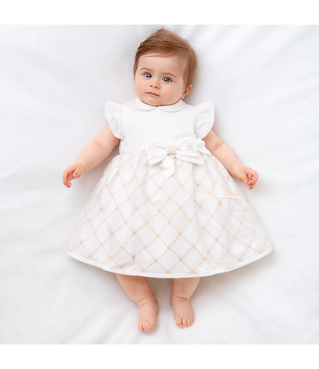 First FIRST®Couture WIT/BEIGE JURK