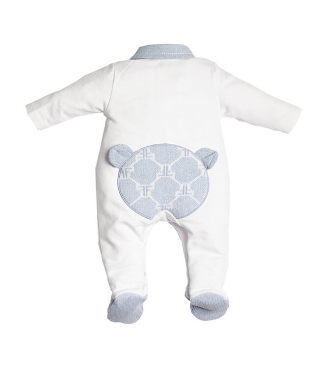 First FIRST®SIGNATURE ROMPERSUIT WIT/AZZURO