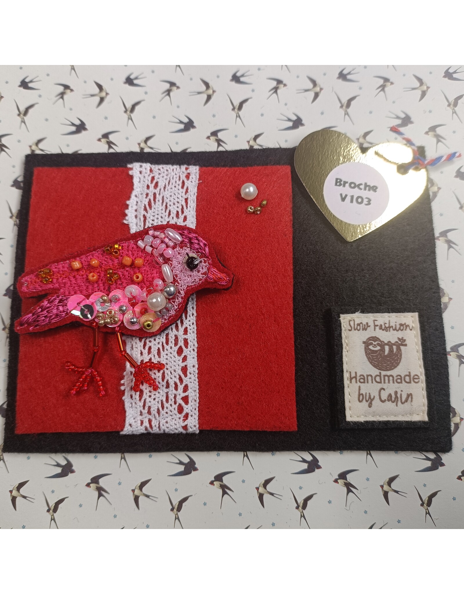 Broche The Pink Bird (V103)