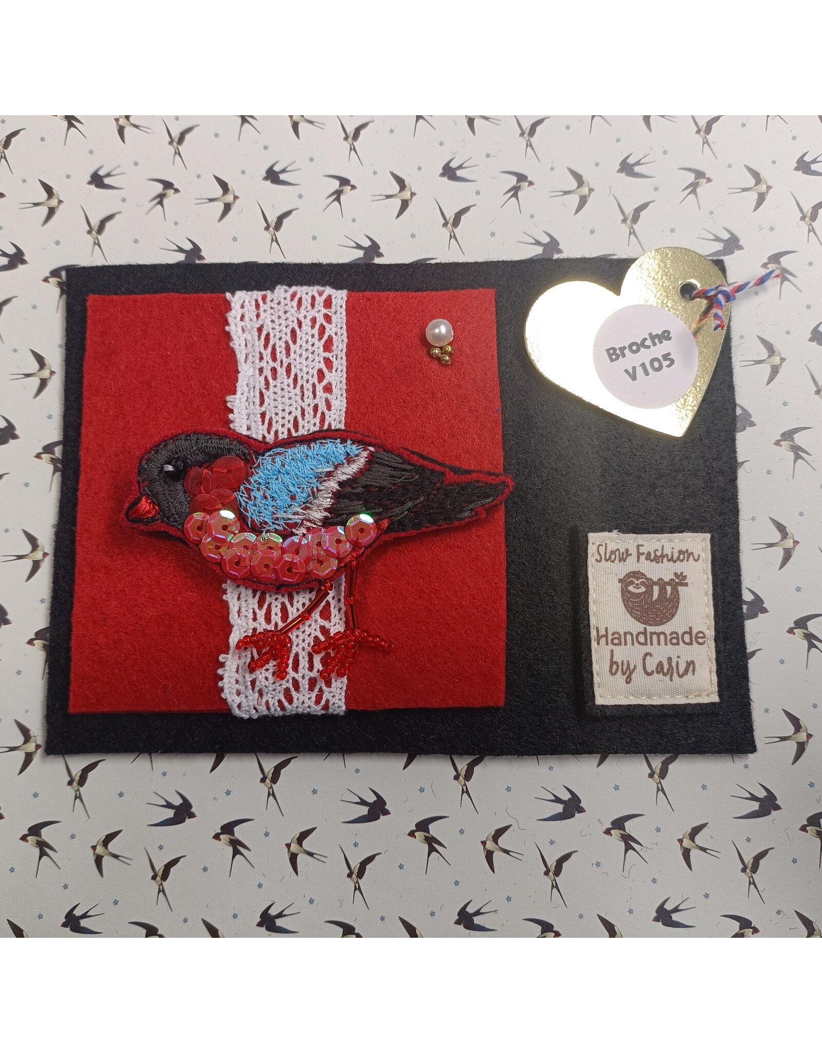 Broche Birdy Blue (V105)