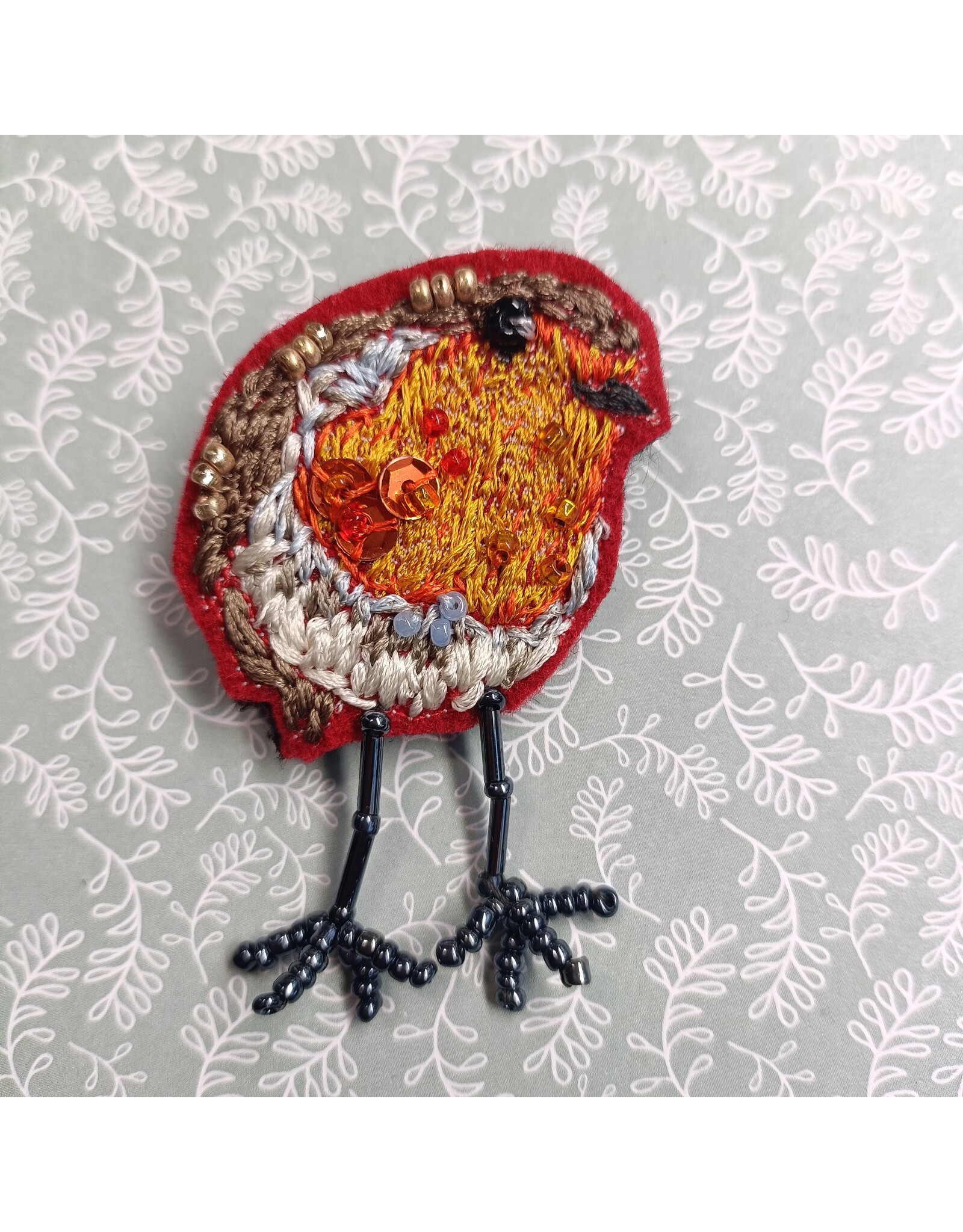 Broche Roodborstje Robin II (V107)