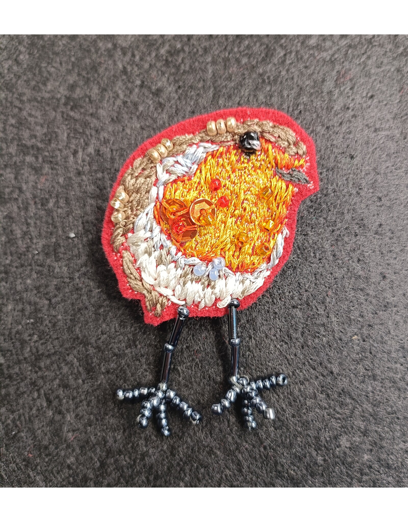 Broche Roodborstje Robin II (V107)