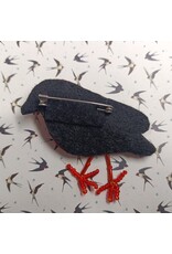Broche Birdy Orange (V108)