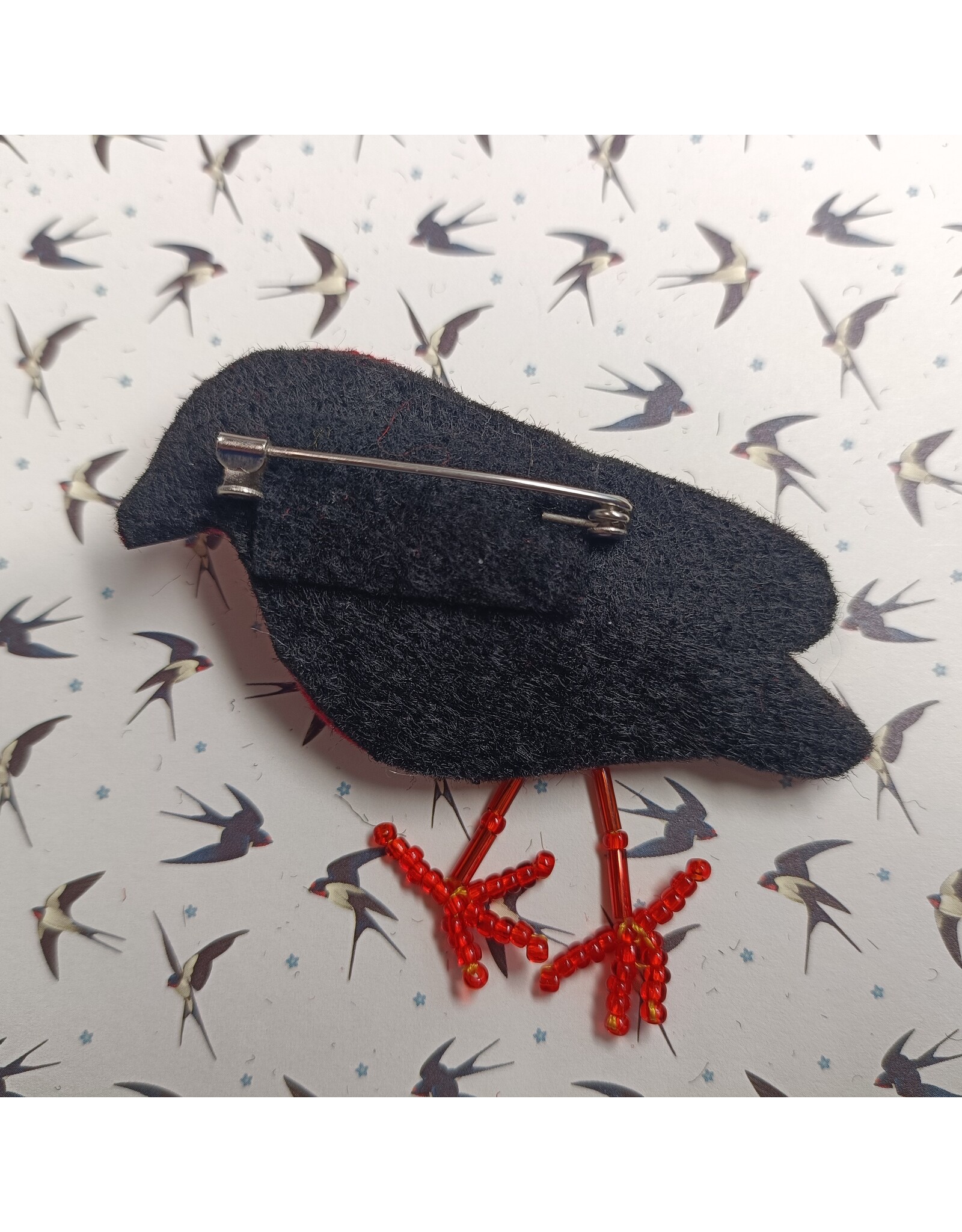 Broche Birdy Orange (V108)
