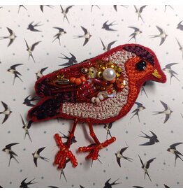 Broche Birdy Orange (V108)