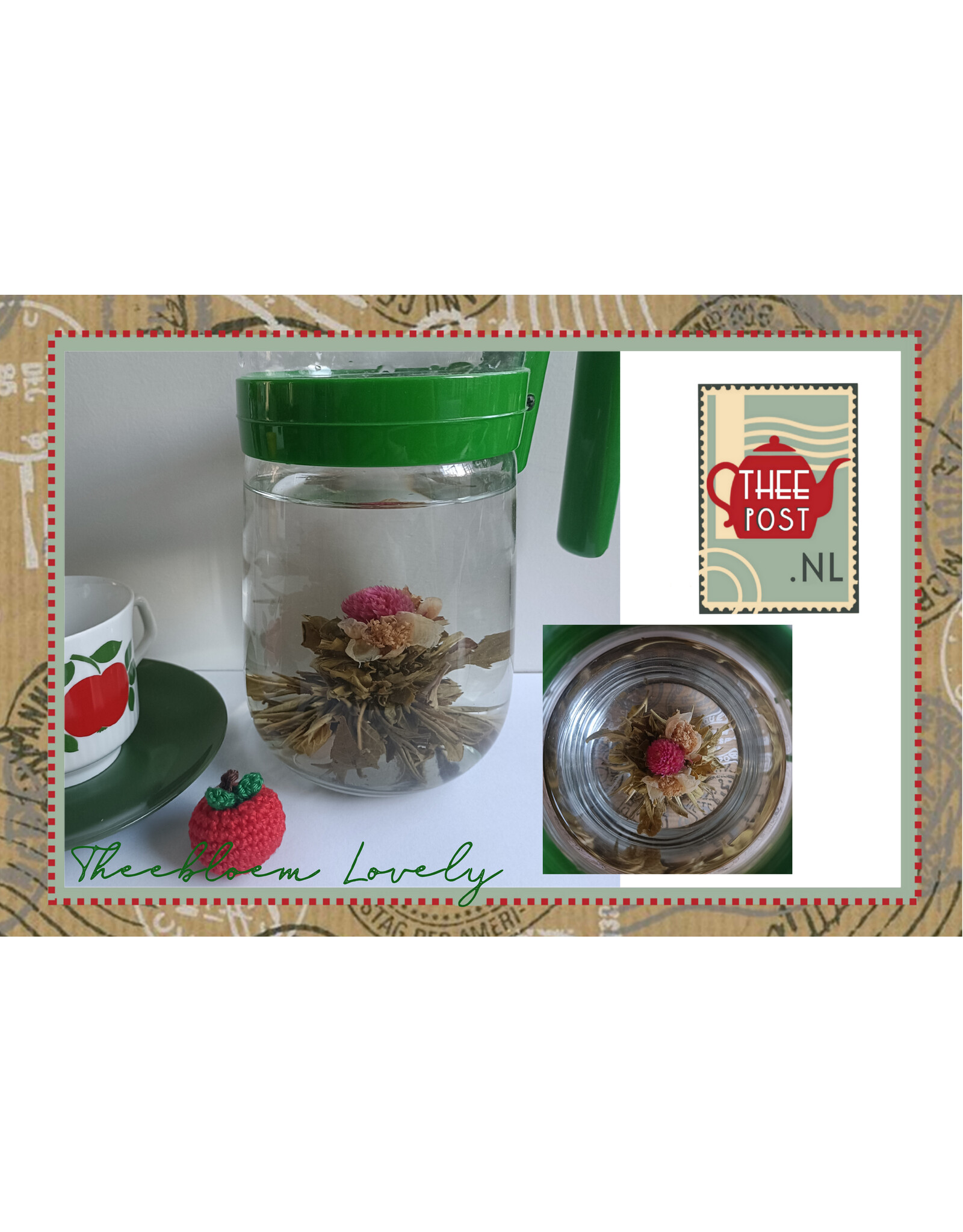 Theebloem van groene thee