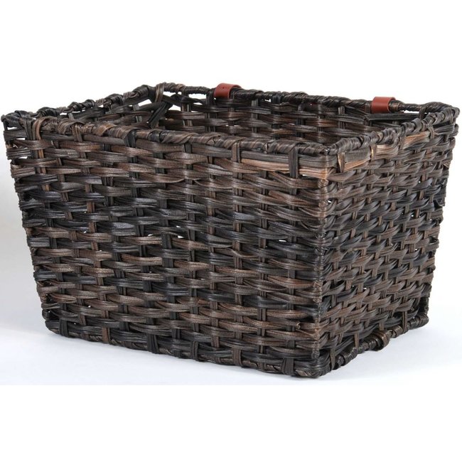 Kunststof Gevlochten Fietsmand Groot