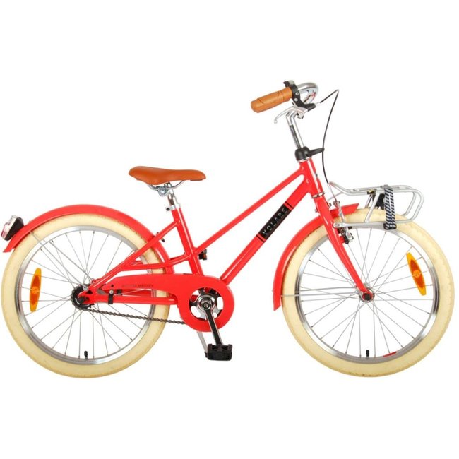 Meisjesfiets 20 Inch Volare Rood - Terugtraprem - Djimmi.nl