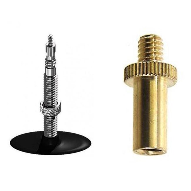 Verloopnippel Frans Ventiel naar Dunlop Ventiel