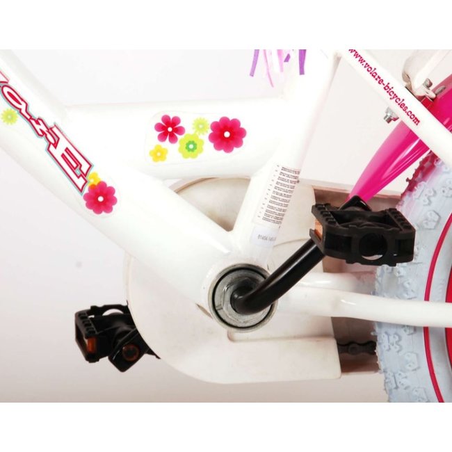 Meisjesfiets 14 Inch Volare  Ashley Wit 81404