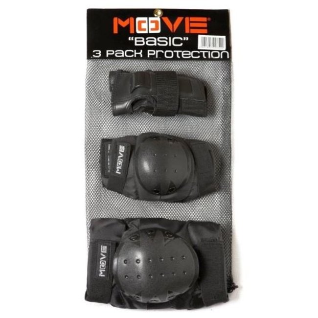 Move Beschermset Unisex Junior Kind Zwart