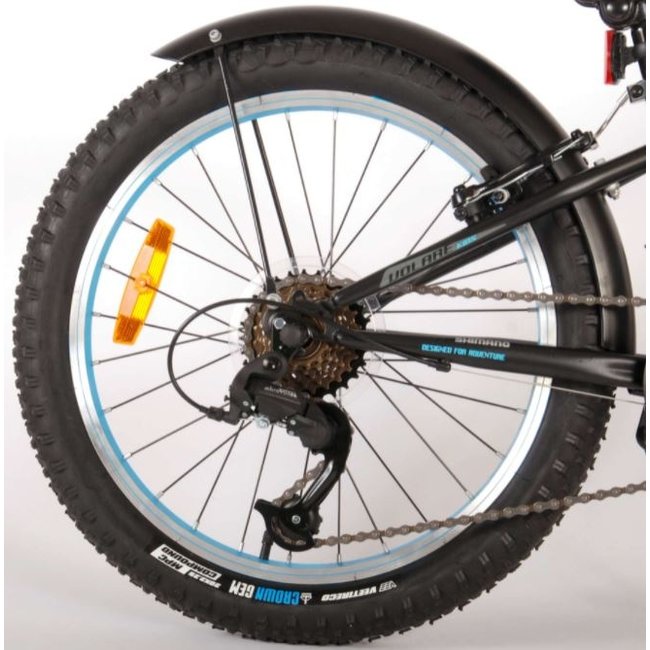 Jongensfiets 20 Inch Volare Rocky 6V Zwart Blauw 92022