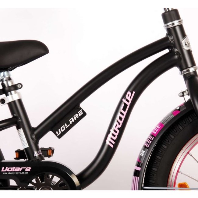 Meisjesfiets 16 Inch Volare Miracle Cruiser Mat Zwart 21687