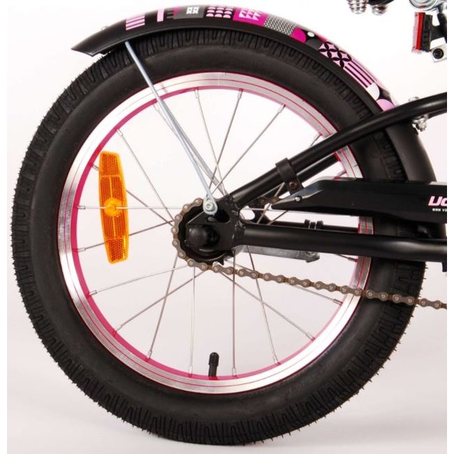 Meisjesfiets 16 Inch Volare Miracle Cruiser Mat Zwart 21687