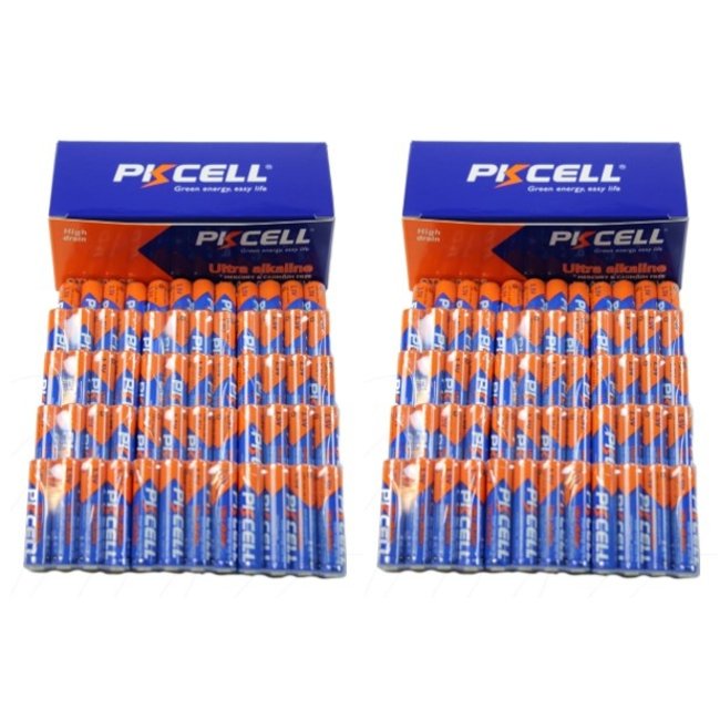 Pkcell AAA Batterijen Ultra Alkaline 1.5 Volt - 120 Stuks