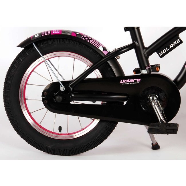Volare Meisjesfiets 14 Inch Miracle Cruiser Mat Zwart 21487