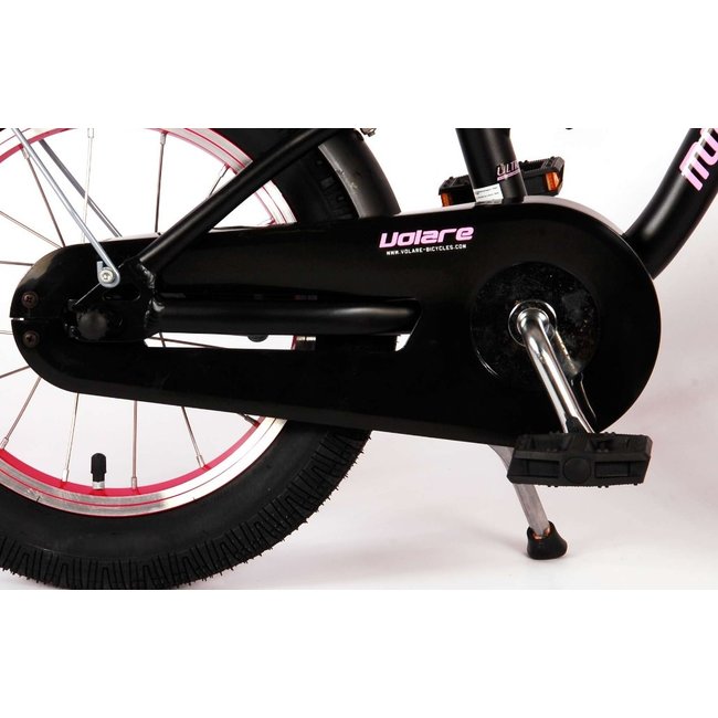 Volare Meisjesfiets 14 Inch Miracle Cruiser Mat Zwart 21487