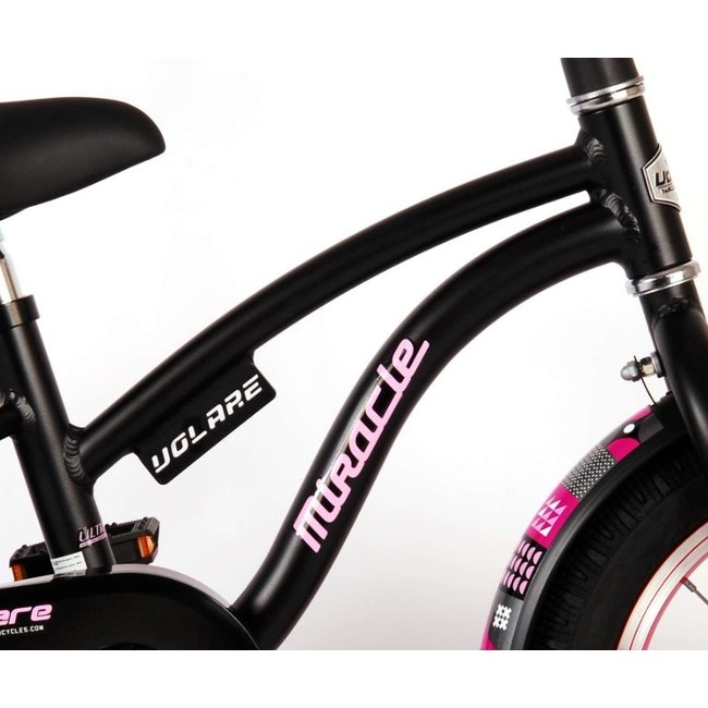 Volare Meisjesfiets 14 Inch Miracle Cruiser Mat Zwart 21487