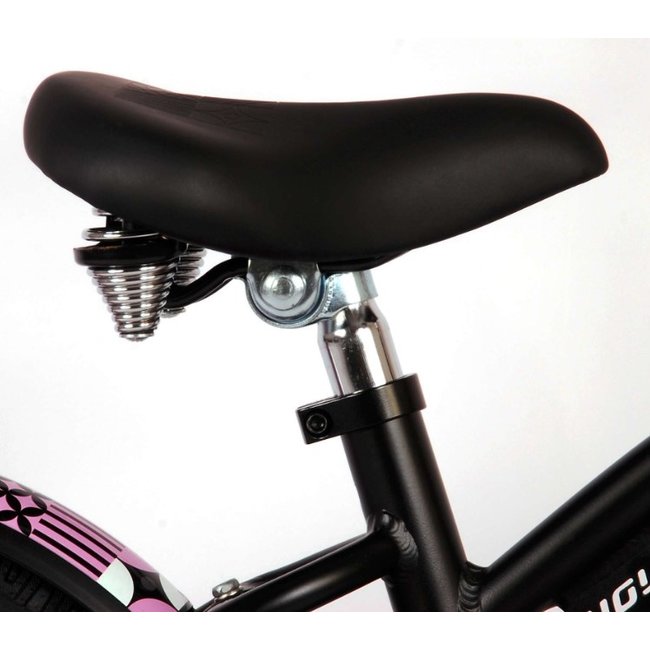 Volare Meisjesfiets 14 Inch Miracle Cruiser Mat Zwart 21487