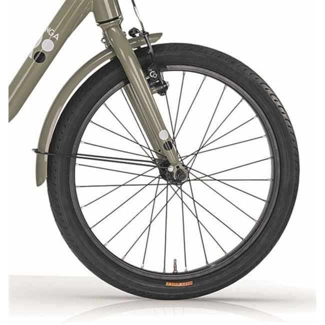 MBM Vouwfiets 20 Inch Kangaroo 6 Versnellingen Mos Groen