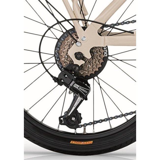 MBM Vouwfiets 20 Inch Kangaroo 6 Versnellingen Creme