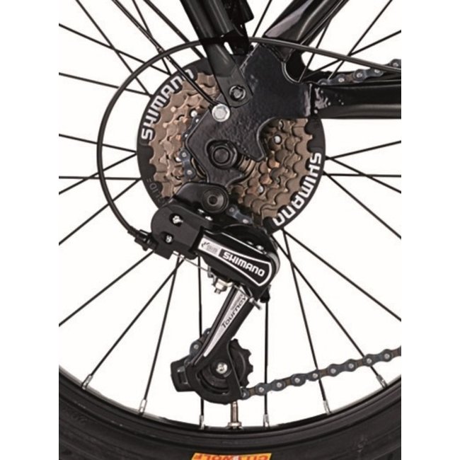 MBM Vouwfiets 20 Inch Kangaroo 6 Versnellingen Zwart