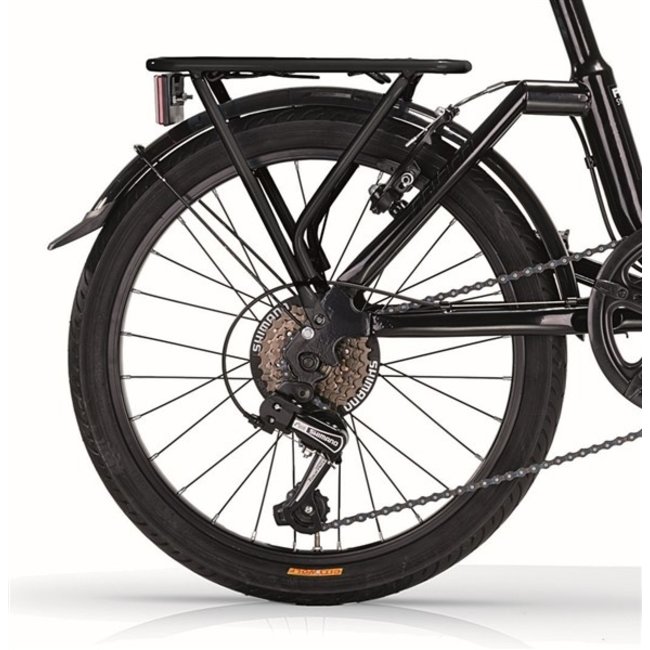 MBM Vouwfiets 20 Inch Kangaroo 6 Versnellingen Zwart