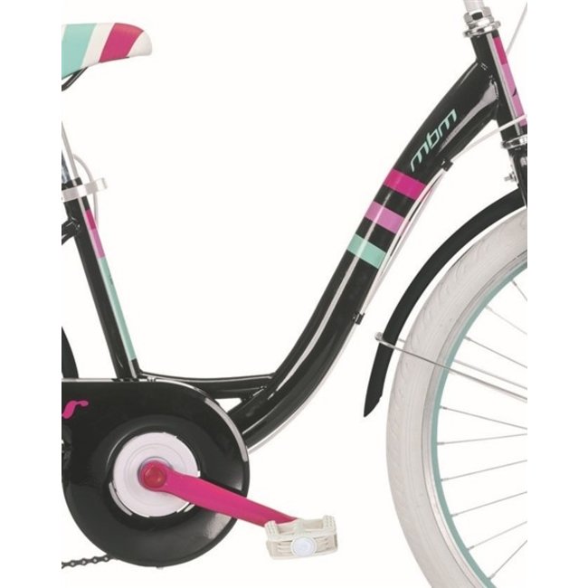 Meisjesfiets 24 Inch MBM Fleur Zwart