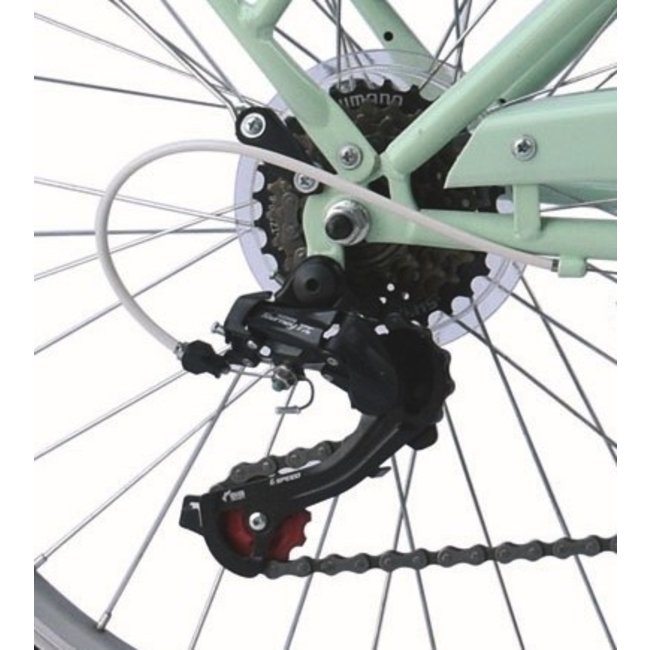 Retro Meisjesfiets 26 Inch 6V Turquoise