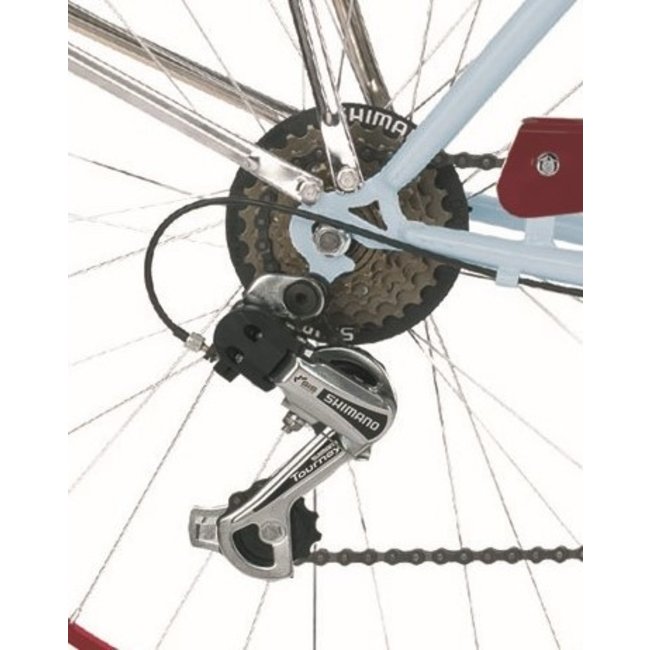 Damesfiets 26 Inch Honolulu Beach Cruiser 6 Versnellingen Blauw