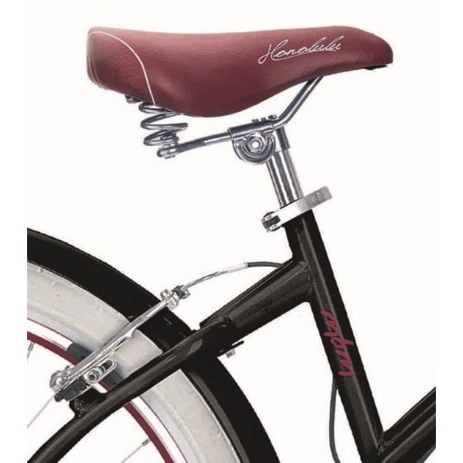 MBM Damesfiets 26 Inch Honolulu Beach Cruiser 6 Versnellingen Zwart