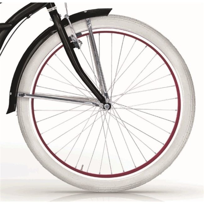 MBM Damesfiets 26 Inch Honolulu Beach Cruiser 6 Versnellingen Zwart