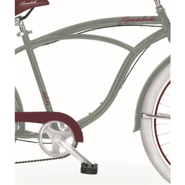 Heren Beach Cruiser 26 Inch MBM Honolulu 6V Groen