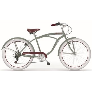 MBM Fietsen MBM Herenfiets 26 Inch Honolulu Beach Cruiser 6 V Groen