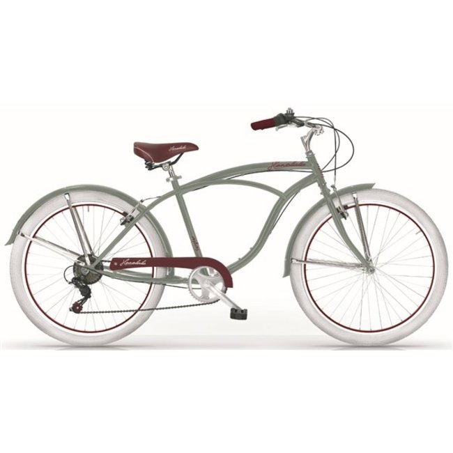 MBM Herenfiets 26 Inch Honolulu Beach Cruiser 6 Versnellingen Groen