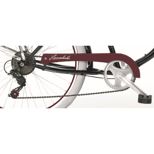 Heren Beach Cruiser 26 Inch MBM Honolulu 6V Zwart