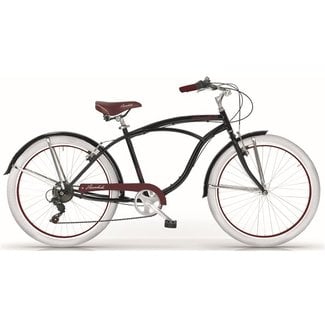 MBM MBM Herenfiets 26 Inch Honolulu Beach Cruiser 6 V Zwart