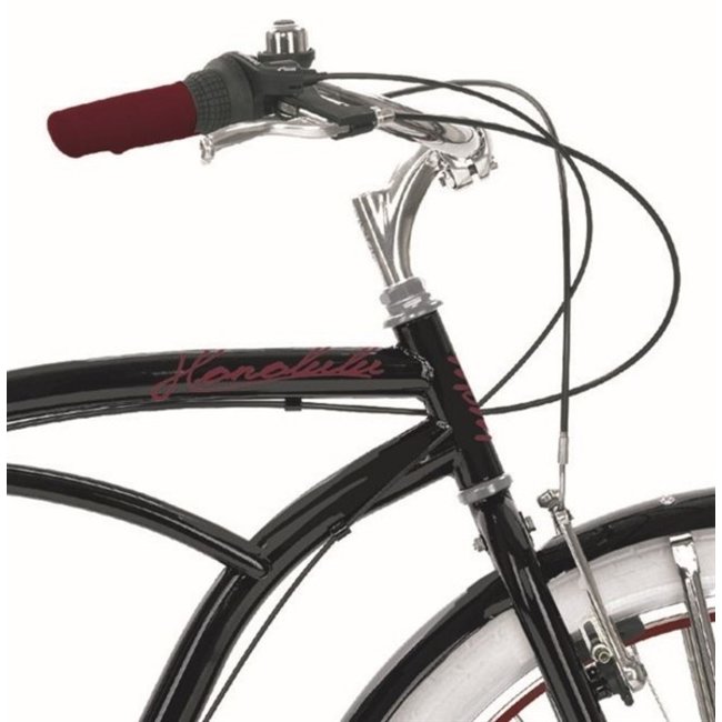 MBM Herenfiets 26 Inch Honolulu Beach Cruiser 6 Versnellingen Zwart