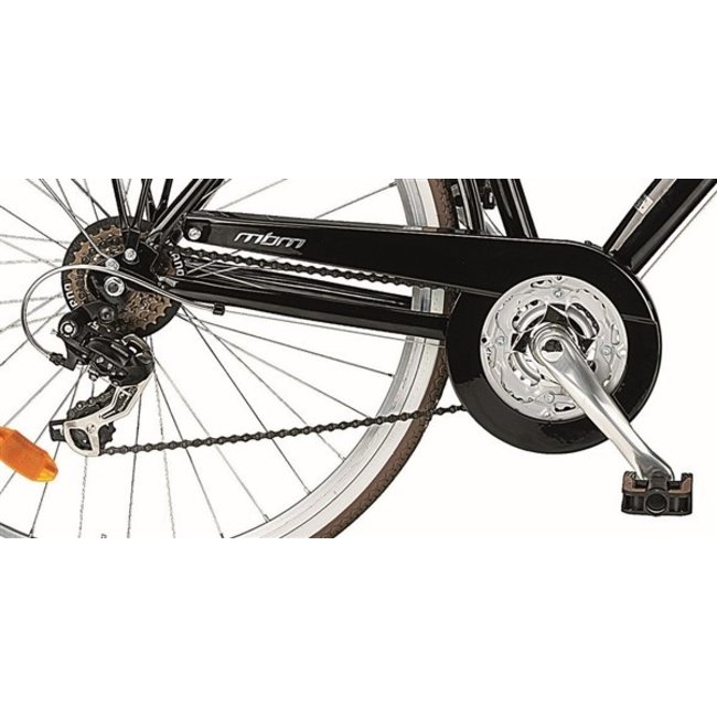 MBM Aluminium Herenfiets 28 Inch Boulevard 6 Versnellingen Zwart