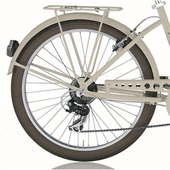 MBM Aluminium Damesfiets 26 Inch Maui Beach Cruiser 7 V Mat Zand