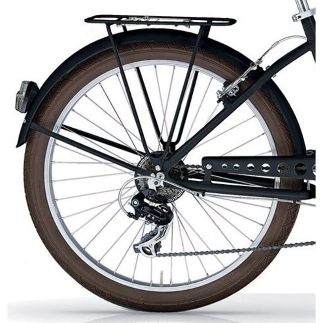 MBM Aluminium Damesfiets 26 Inch Maui Beach Cruiser 7 V Mat Zwart