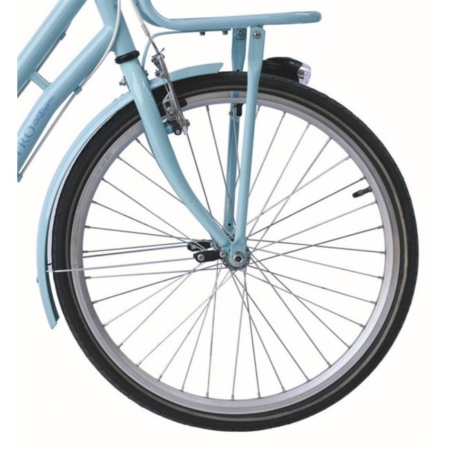 Meisjesfiets 22 Inch Retro 6V Lichtblauw