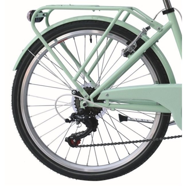 Meisjesfiets 22 Inch Retro 6V Turquoise