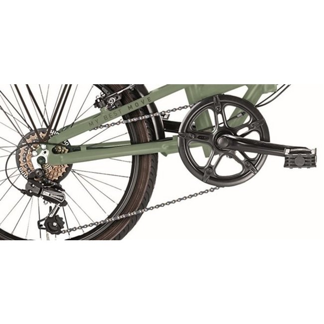 Vouwfiets 20 Inch MBM Metro 6V Groen